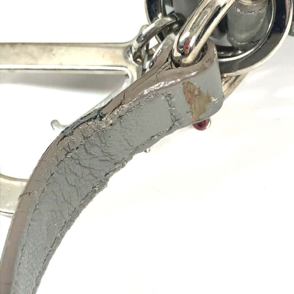 CHRISTIAN DIOR Gray Leather Pochette Shoulder Bag - Picture 14 of 14